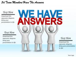 3d team members have the answers ppt graphics icons powerpoint