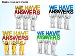 3d team members have the answers ppt graphics icons powerpoint
