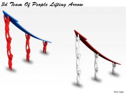3d team of people lifting arrow ppt graphics icons powerpoint