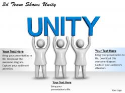 3d team shows unity ppt graphics icons powerpoint