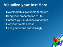 3d team solving puzzles powerpoint templates ppt themes and graphics 0113