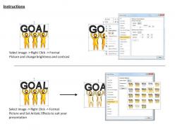 3d team working for common goal ppt graphics icons powerpoint