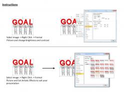 3d team works together for goal ppt graphics icons powerpoint