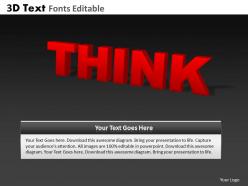 3d text fonts editable powerpoint slides and ppt templates db