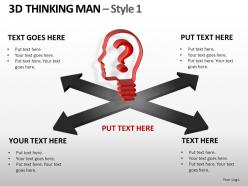 3d thinking man style 1 powerpoint presentation slides