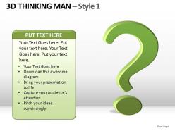 3d thinking man style 1 powerpoint presentation slides