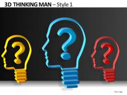 3d thinking man style 1 powerpoint presentation slides db
