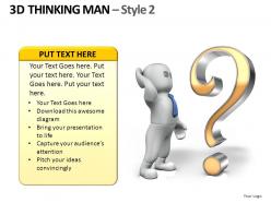 3d thinking man style 2 powerpoint presentation slides db