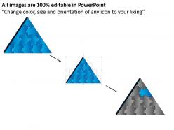 3d triangle puzzle process 12 pieces powerpoint slides and ppt templates 0412