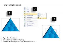 3d triangle puzzle process 6 pieces powerpoint slides 98