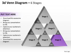 3d venn tringle diagram 6 stages 2