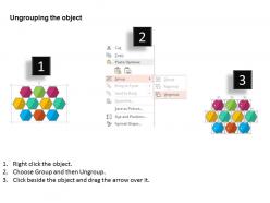 36186915 style cluster hexagonal 10 piece powerpoint presentation diagram template slide