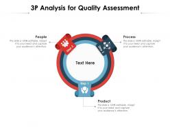3p analysis for quality assessment
