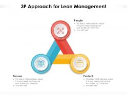 3p approach for lean management