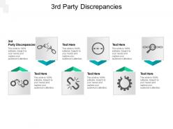 3rd party discrepancies ppt powerpoint presentation ideas icons cpb
