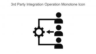 3rd Party Integration Operation Monotone Icon In Powerpoint Pptx Png And Editable Eps Format