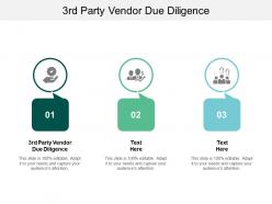 3rd party vendor due diligence ppt powerpoint presentation inspiration infographics cpb
