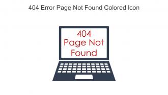 404 Error Page Not Found Colored Icon In Powerpoint Pptx Png And Editable Eps Format