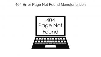 404 Error Page Not Found Monotone Icon In Powerpoint Pptx Png And Editable Eps Format