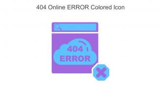 404 Online ERROR Colored Icon In Powerpoint Pptx Png And Editable Eps Format