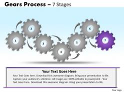 42 gears process 7 stages style 1 powerpoint slides