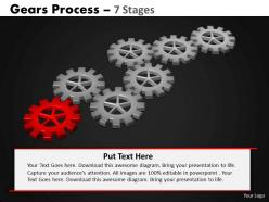 44 gears process 7 stages style 2 powerpoint