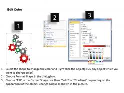 30638466 style variety 1 gears 7 piece powerpoint presentation diagram infographic slide