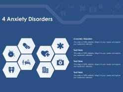 4 anxiety disorders ppt powerpoint presentation portfolio template