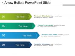 4 Arrow Bullets Powerpoint Slide