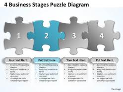 60757529 style puzzles linear 4 piece powerpoint presentation diagram infographic slide