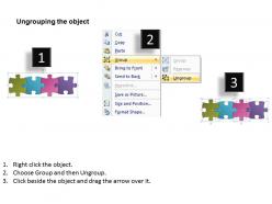 4 business stages puzzle diagram powerpoint templates ppt presentation slides 0812