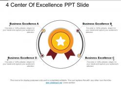 4 Center Of Excellence Ppt Slide