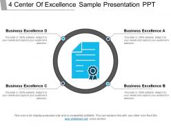 4 Center Of Excellence Sample Presentation Ppt