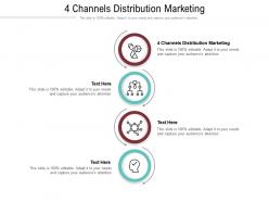 4 channels distribution marketing ppt powerpoint presentation show graphics cpb