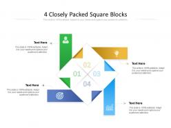 4 closely packed square blocks