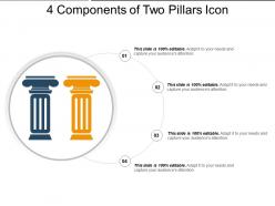 4 components of two pillars icon powerpoint show