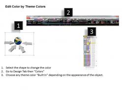 4 concepts of one powerpoint slides presentation diagrams templates