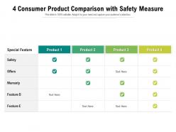 4 Consumer Product Comparison With Safety Measure