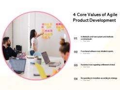 4 core values of agile product development