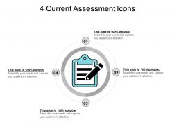 4 current assessment icons ppt example file