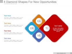 4 diamond shapes for new opportunities example of ppt presentation