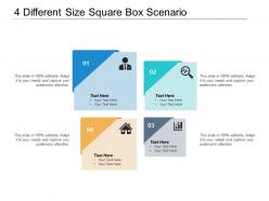 4 different size square box scenario