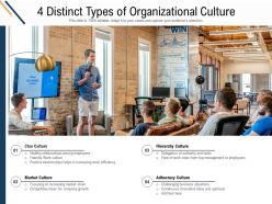 4 distinct types of organizational culture