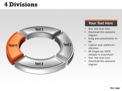 44694799 style division donut 4 piece powerpoint template diagram graphic slide