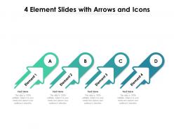 4 element slides with arrows and icons