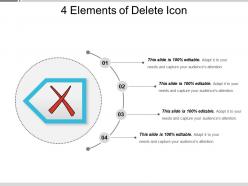 4 elements of delete icon