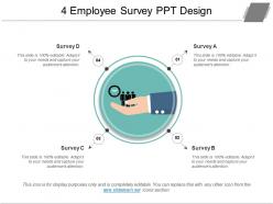 4 employee survey ppt design