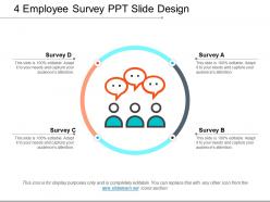 4 employee survey ppt slide design