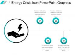 4 energy crisis icon powerpoint graphics