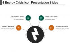 4 Energy Crisis Icon Presentation Slides